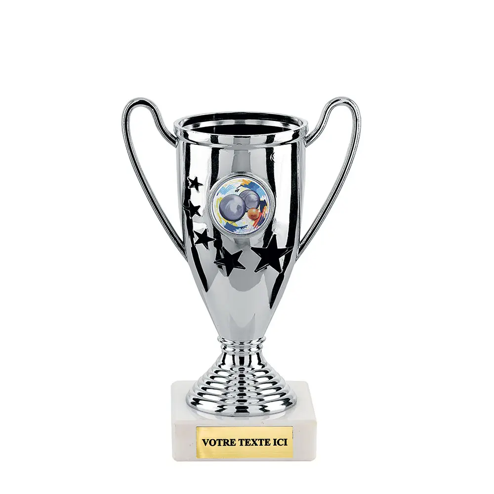 Coupe économique plastique argent H = 13 cm (13 cm)