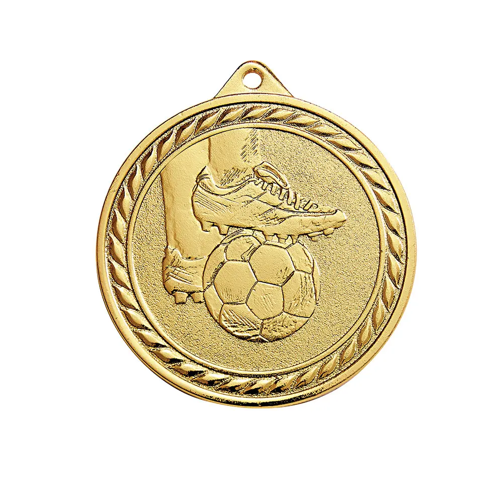 [MF5013R] Médaille Foot 50 mm (Or)